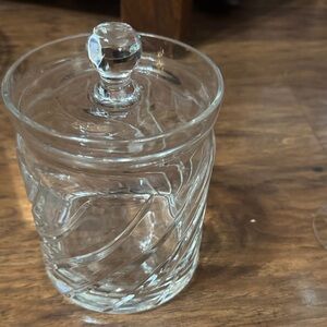 Elegant Clear Glass Jar with Lid